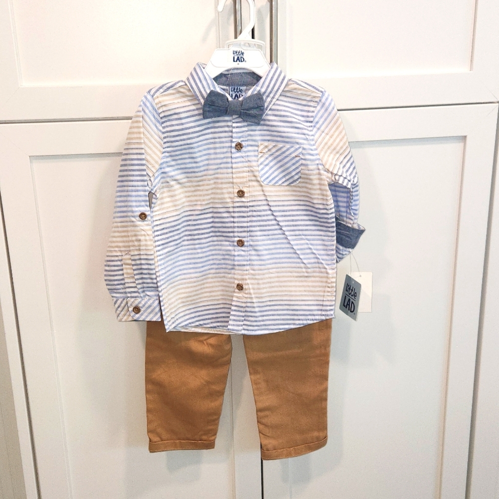 Boy's 3 piece suit (Pants, bow tie, shirt)